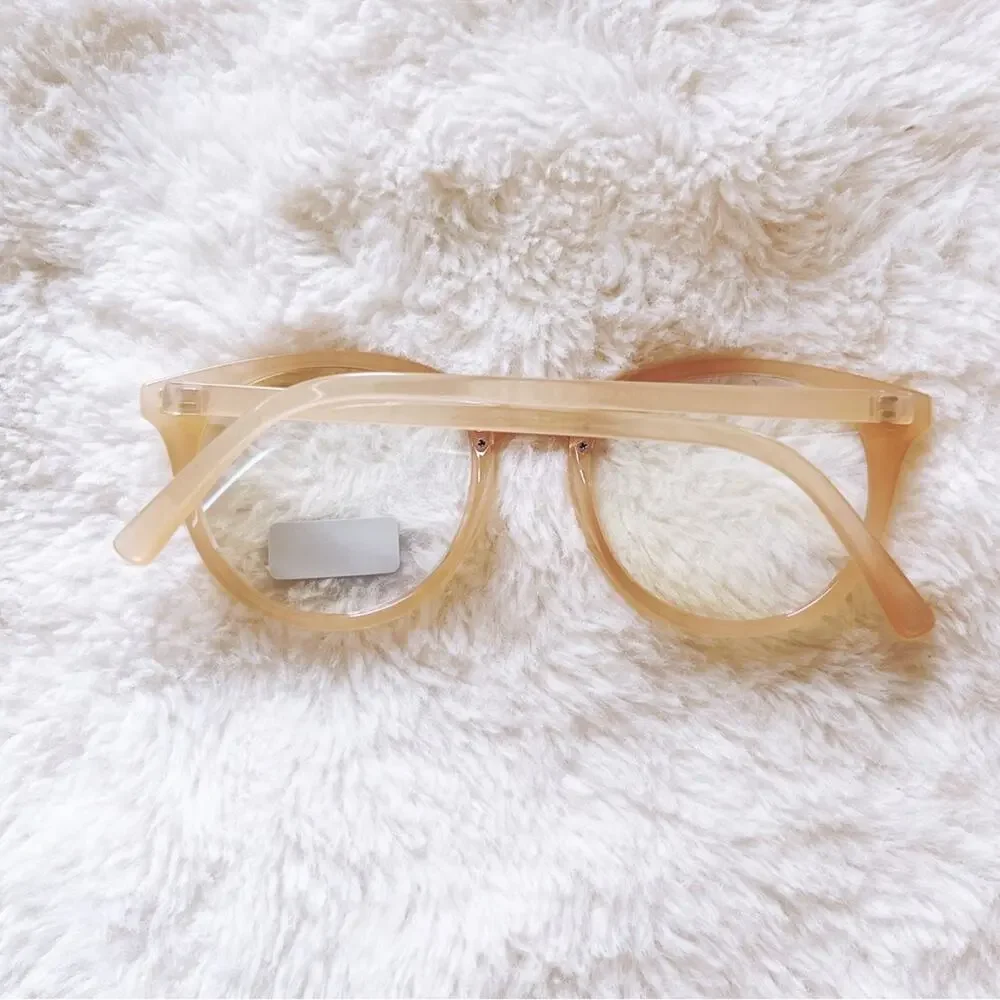 Cleo Pink Round Blue Light Glasses